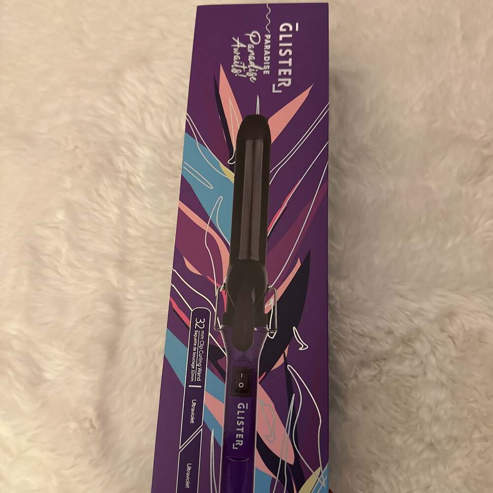 Glister Paradise 32mm Max Volume Clip Curler - Ultraviolet